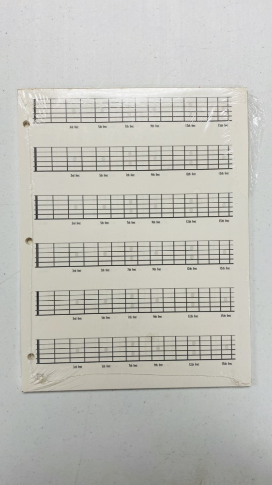 Alfred's - Guitar Neck Pad - 15-Fret Neck Diagrams