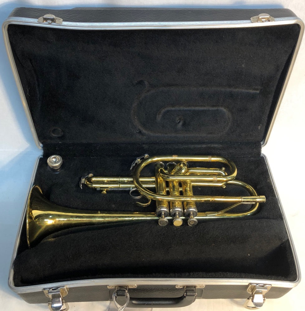 Pre-owned King Tempo Cornet with case - F628 - Fornaszewski Music Store, Granite City IL 62040 - www.stanf.com