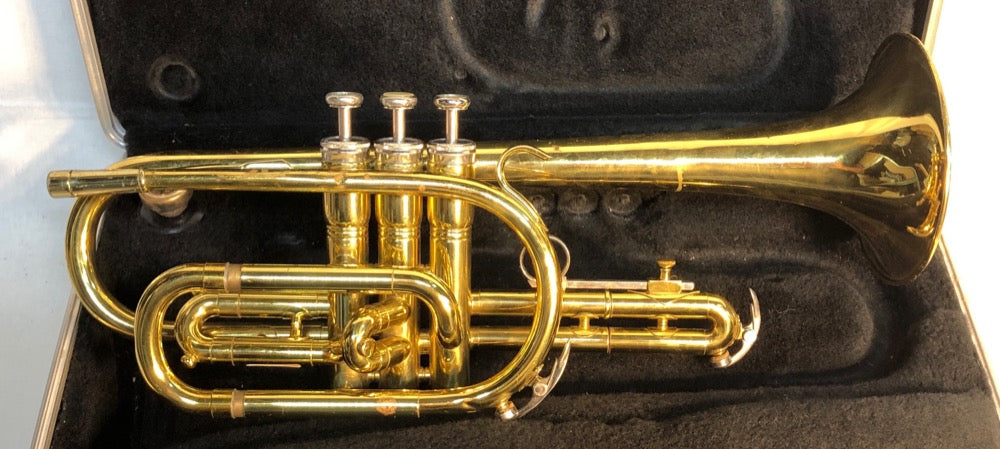King Tempo Cornet with case - F628 [preowned]