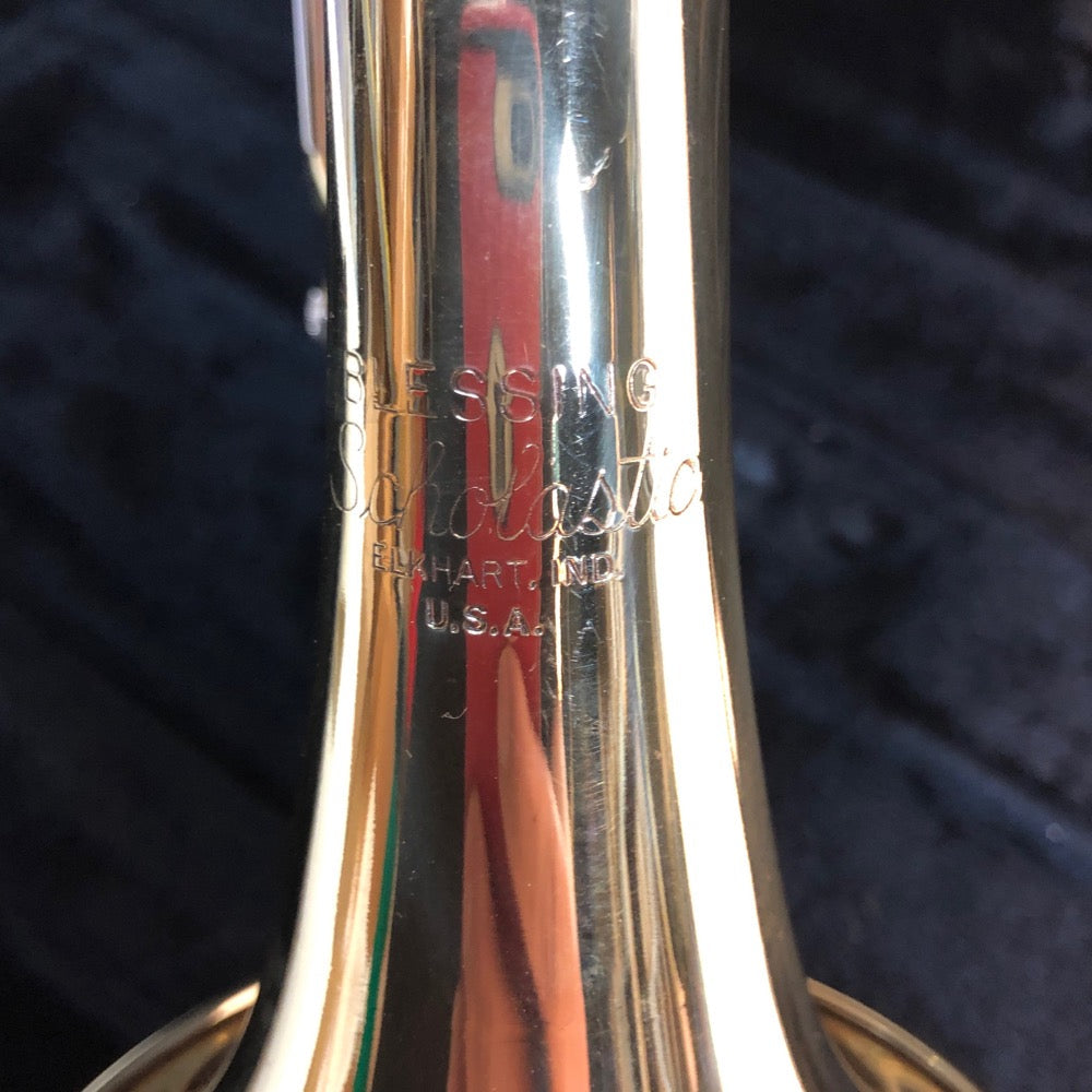 Vintage NOS Blessing (Elkhart) Scholastic Cornet with case - F579