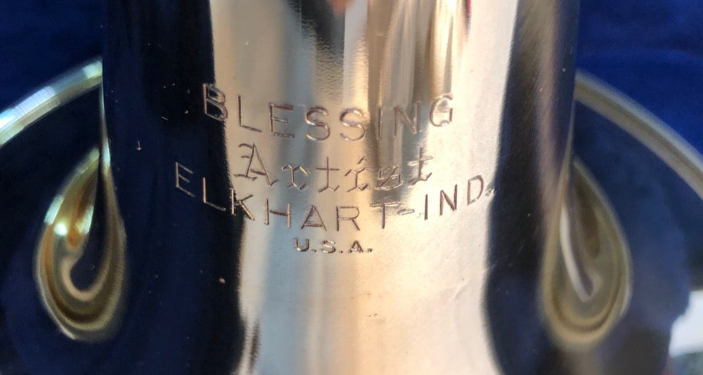 Vintage NOS Blessing (Elkhart) Artist Trombone with case - F698