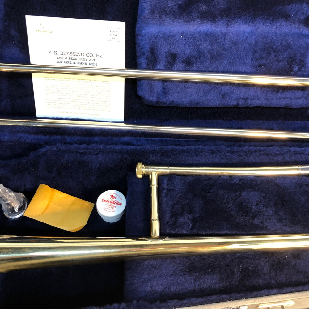Vintage NOS Blessing (Elkhart) Artist Trombone with case - F698