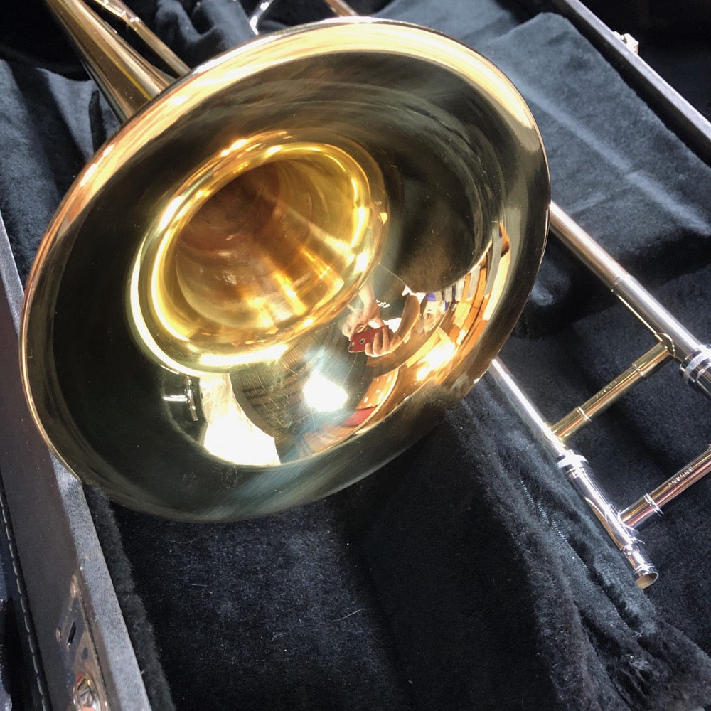 NOS - Rare - Blessing B148X ‚ÄúAl Grey‚Äù model Trombone with case - F705 - Fornaszewski Music Store, Granite City IL 62040 - www.stanf.com