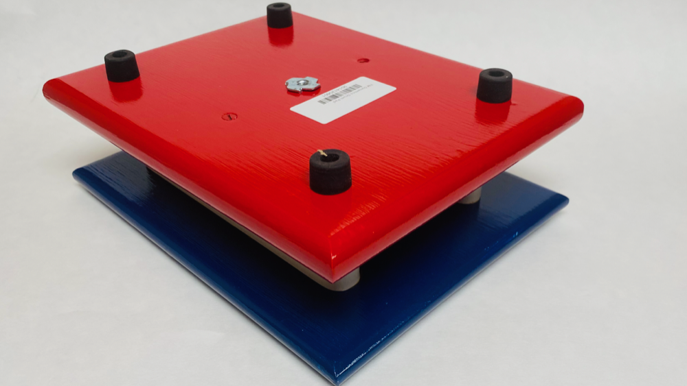 FM Dynamics Drum Practice Pad - Flat -  Blue White & Red