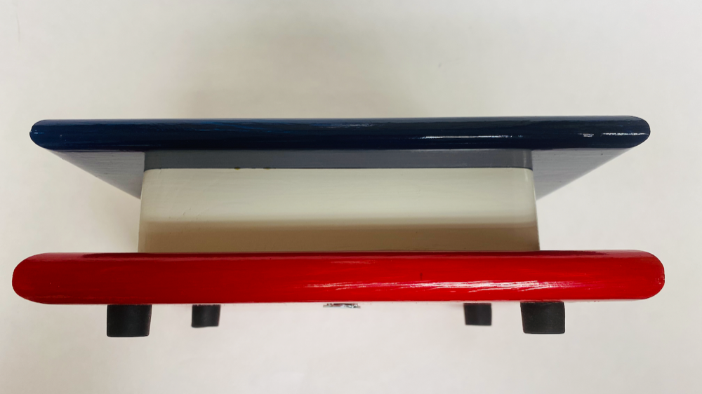 FM Dynamics Drum Practice Pad - Flat -  Blue White & Red