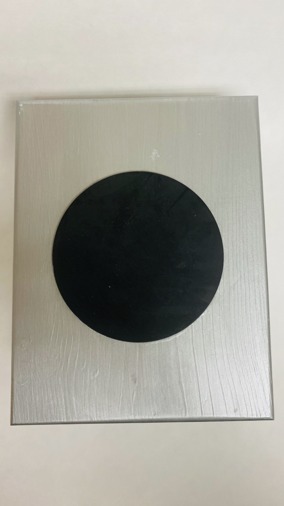 FM Dynamics Drum Practice Pad - Flat -  Grey Black & White