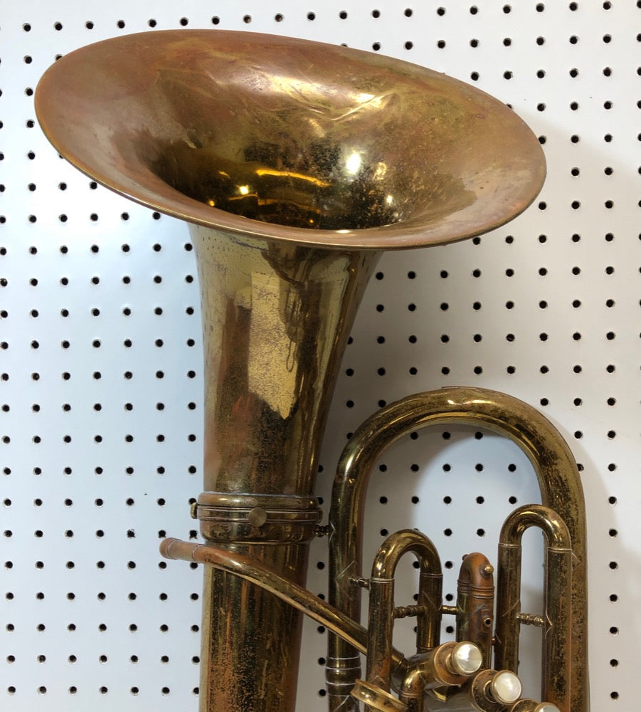 Vintage York - Brass Bb Baritone Horn with case - F523