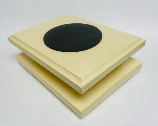 FM Dynamics Drum Practice Pad - Flat -  Off White