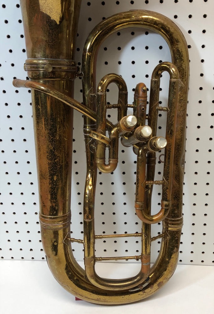 Vintage York - Brass Bb Baritone Horn with case - F523