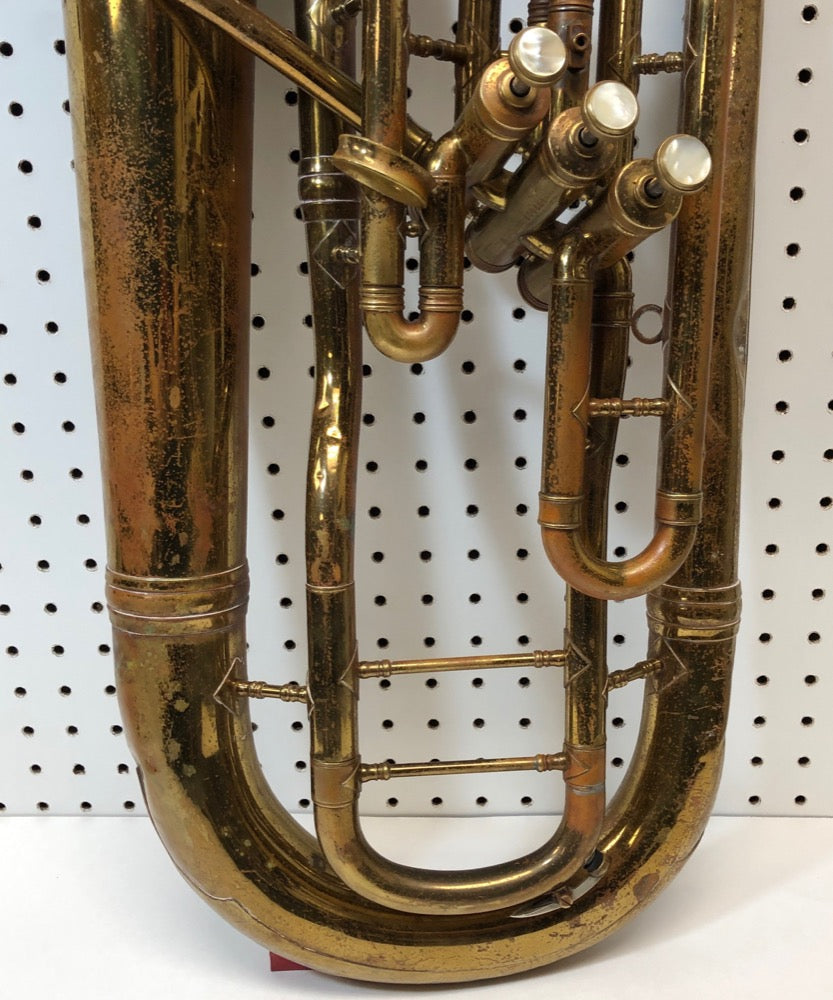 Vintage York - Brass Bb Baritone Horn with case - F523