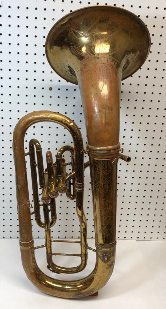 Vintage York - Brass Bb Baritone Horn with case - F523