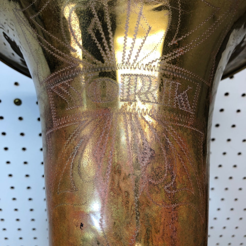 Vintage York - Brass Bb Baritone Horn with case - F523