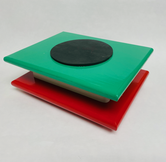 FM Dynamics Drum Practice Pad - Flat - Red, White & Green