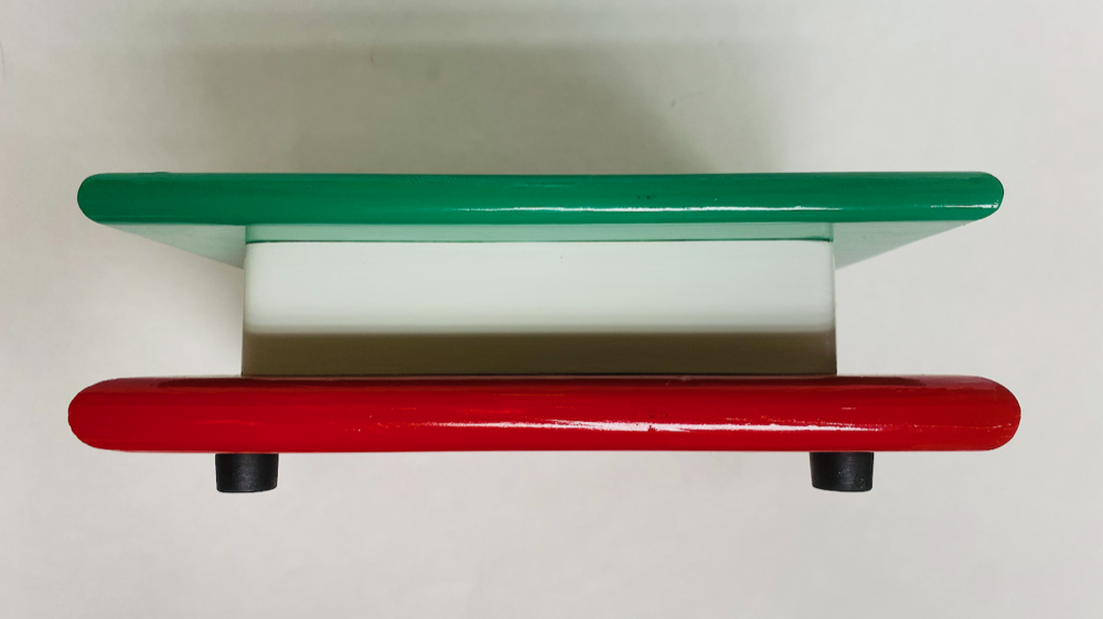 FM Dynamics Drum Practice Pad - Flat - Red, White & Green