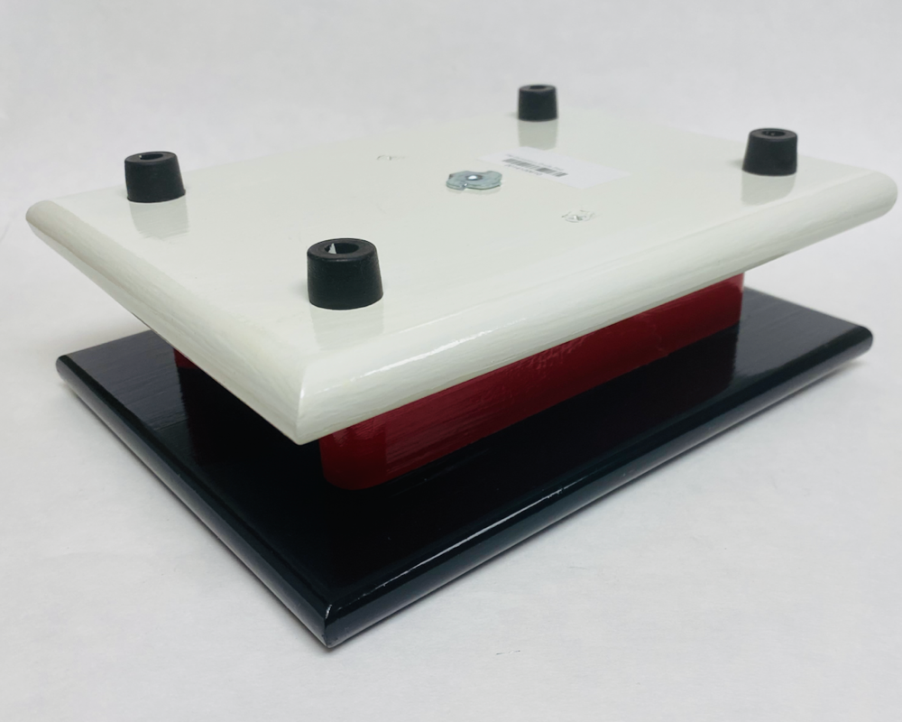 FM Dynamics Drum Practice Pad - Flat - Black, Red & White