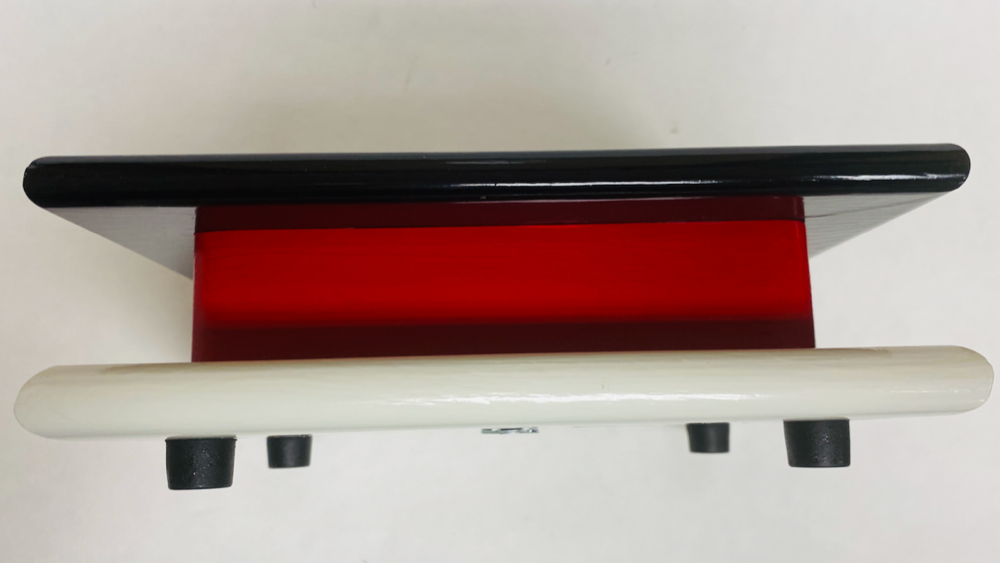 FM Dynamics Drum Practice Pad - Flat - Black, Red & White