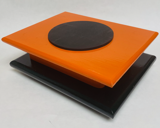 FM Dynamics Drum Practice Pad - Flat - Orange & Black