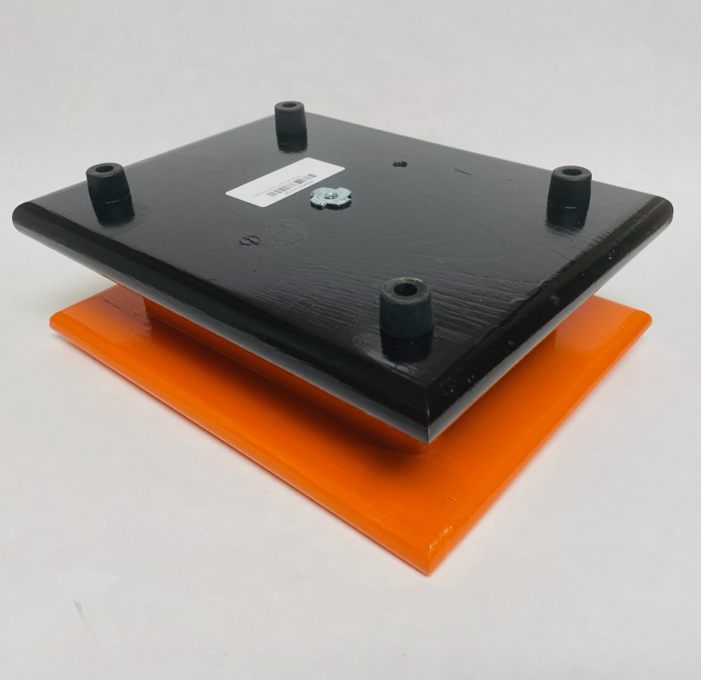 FM Dynamics Drum Practice Pad - Flat - Orange & Black