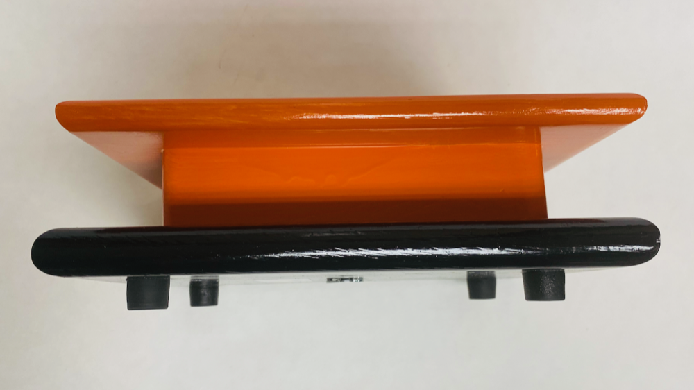 FM Dynamics Drum Practice Pad - Flat - Orange & Black