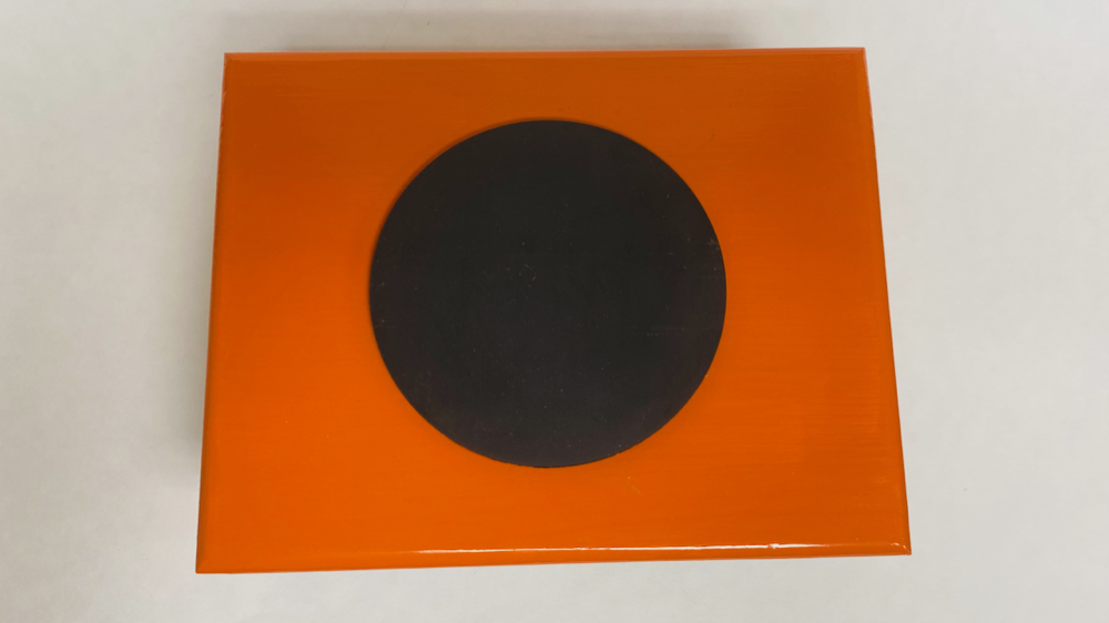 FM Dynamics Drum Practice Pad - Flat - Orange & Black