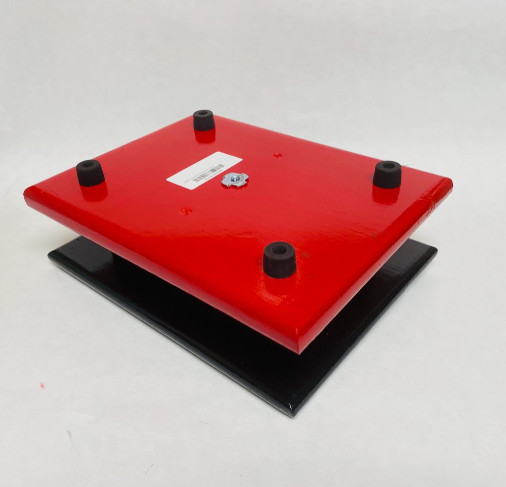 FM Dynamics Drum Practice Pad - Flat - Black & Red