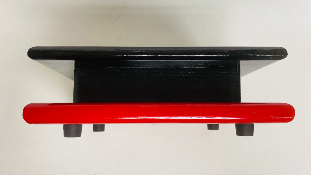 FM Dynamics Drum Practice Pad - Flat - Black & Red