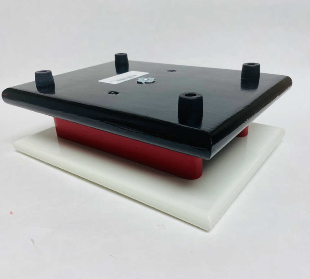 FM Dynamics Drum Practice Pad - Flat - White, Red & Black