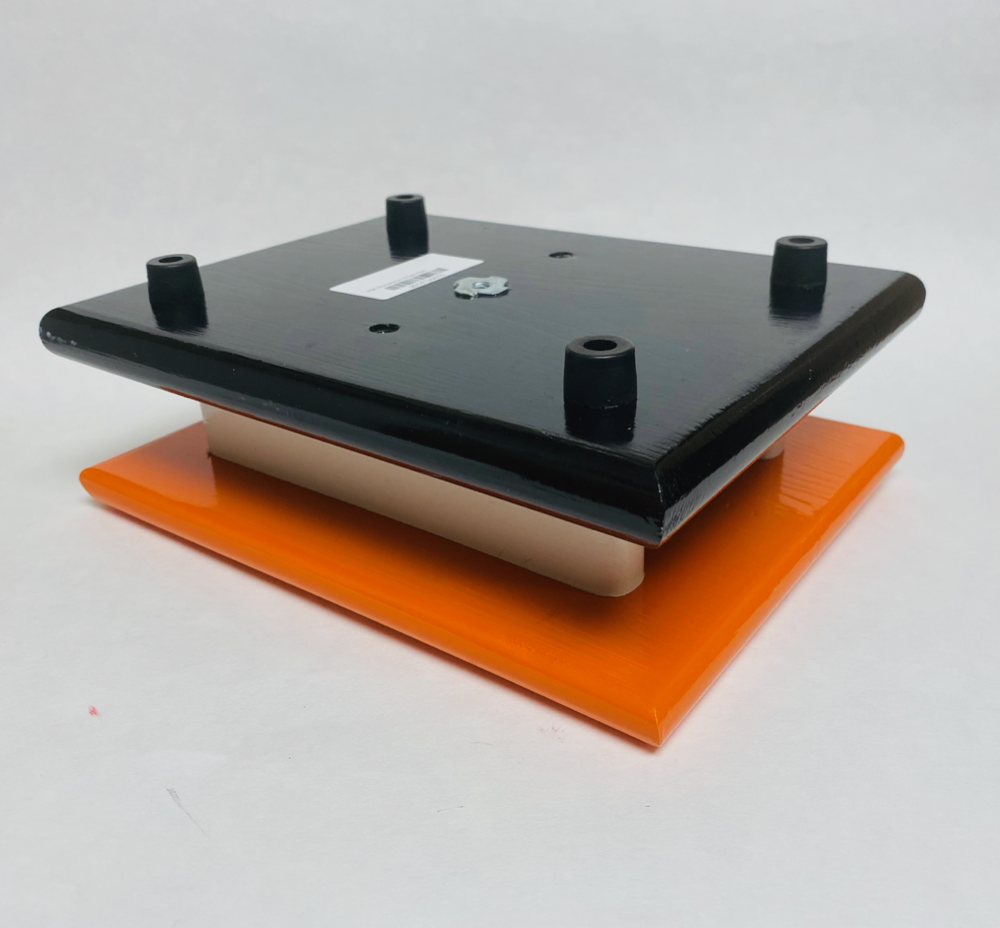 FM Dynamics Drum Practice Pad - Flat - Orange, White & Black