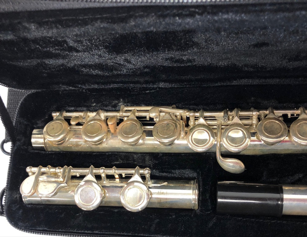 Hazelton Silver-plated Academia Splite Flute Outfit - F538 [preowned]