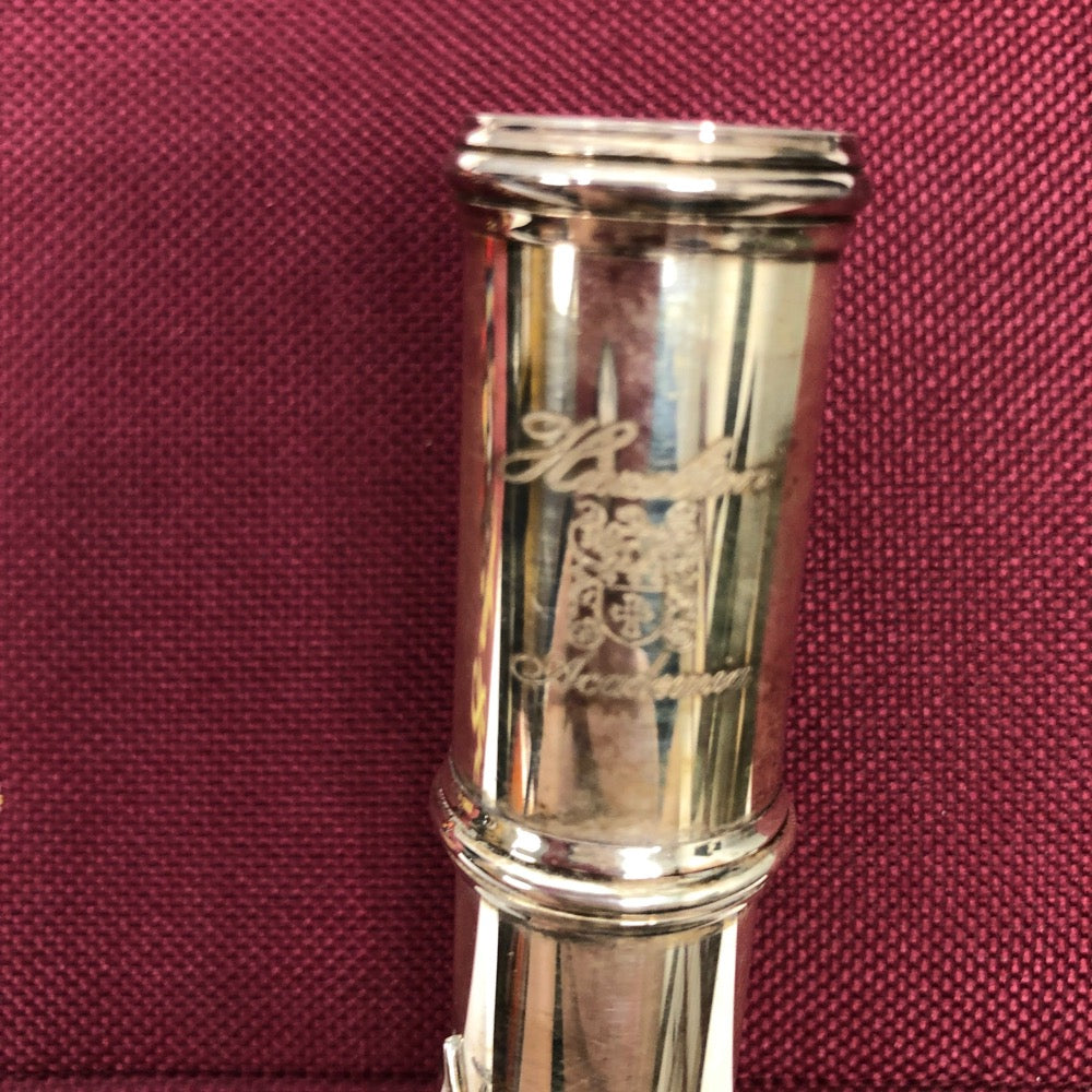 Hazelton Silver-plated Academia Splite Flute Outfit - F538 [preowned]