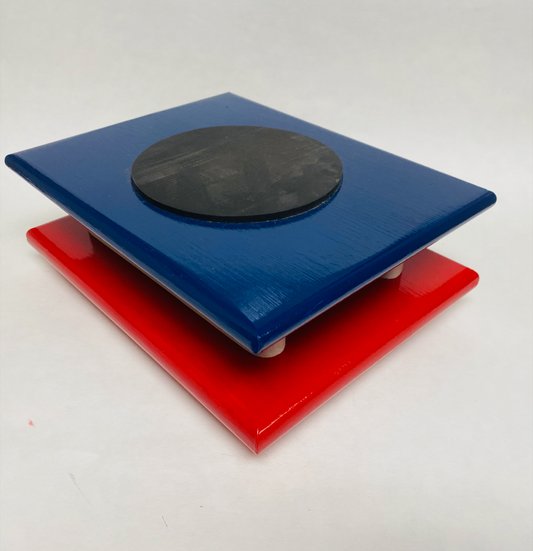 FM Dynamics Drum Practice Pad - Flat - Red, White & Blue