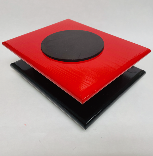 FM Dynamics Drum Practice Pad - Flat - Red & Black