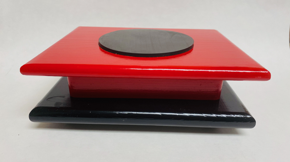 FM Dynamics Drum Practice Pad - Flat - Red & Black