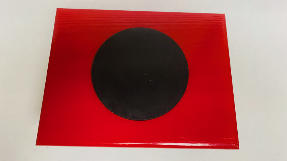 FM Dynamics Drum Practice Pad - Flat - Red & Black