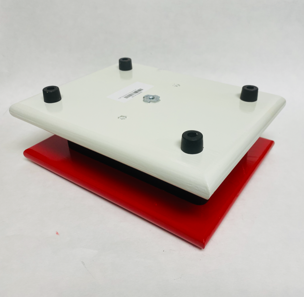 FM Dynamics Drum Practice Pad - Flat - Red, Black & White