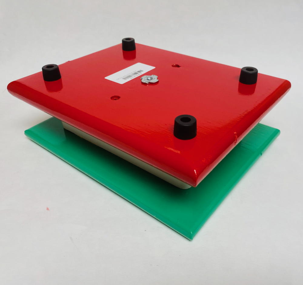 FM Dynamics Drum Practice Pad - Flat - Green, White & Red