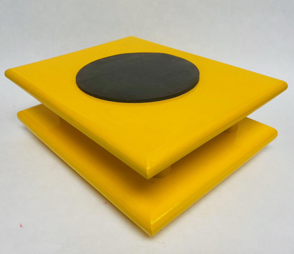 FM Dynamics Drum Practice Pad - Flat - Yellow