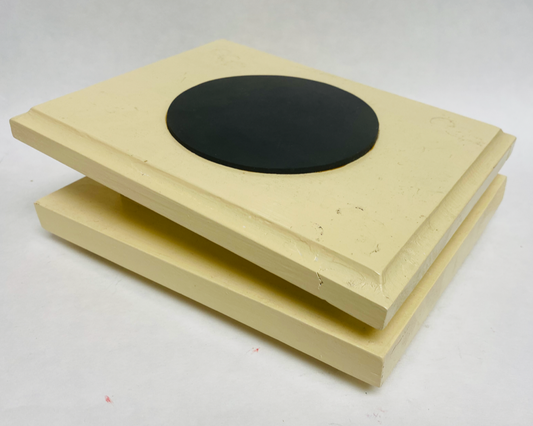 FM Dynamics Drum Practice Pad - Angled - Ivory