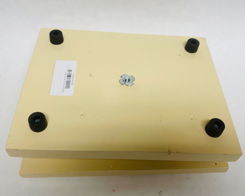 FM Dynamics Drum Practice Pad - Angled - Ivory