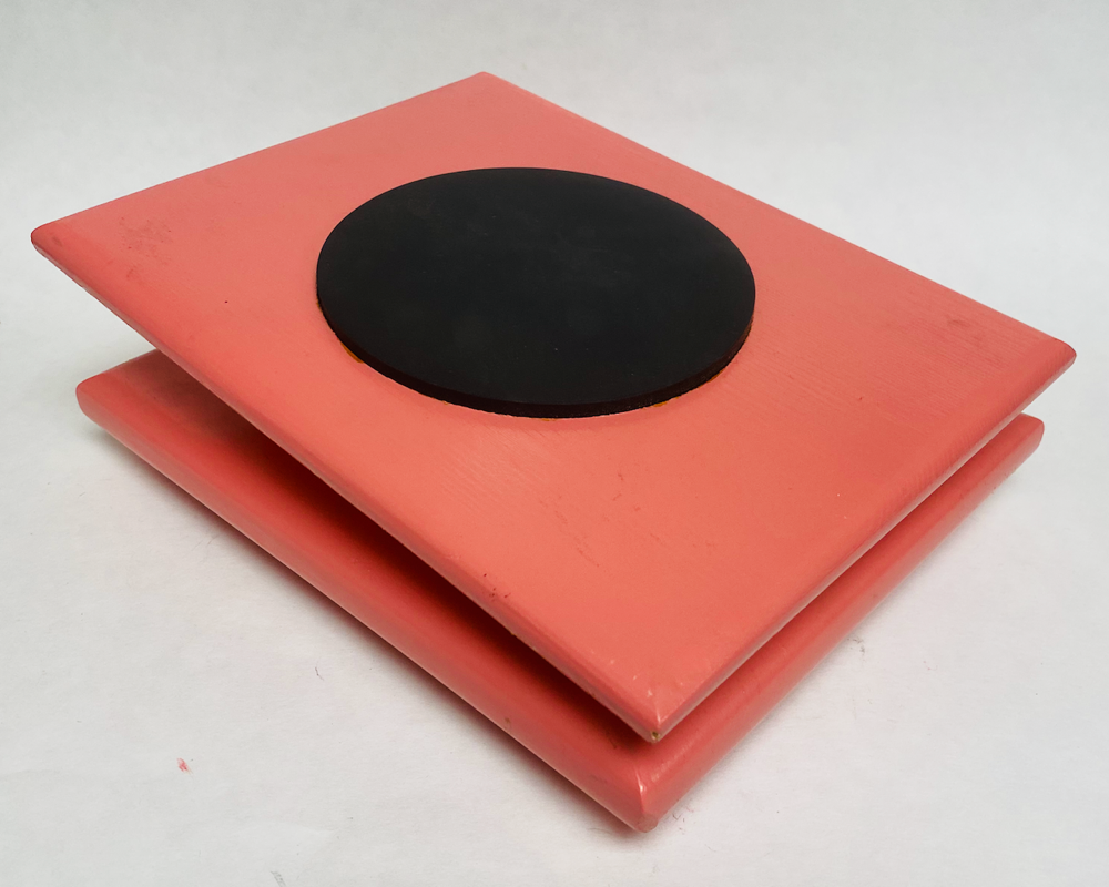 FM Dynamics Drum Practice Pad - Angled - Soft Red