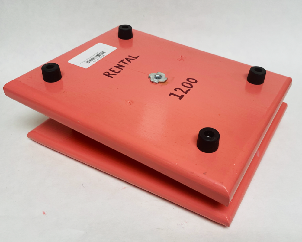 FM Dynamics Drum Practice Pad - Angled - Soft Red