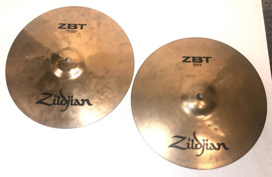 used Zildjian 13 inch ZBT Hi-hat Cymbals Pair 746g+888g - Fornaszewski Music Store, Granite City IL 62040 - www.stanf.com