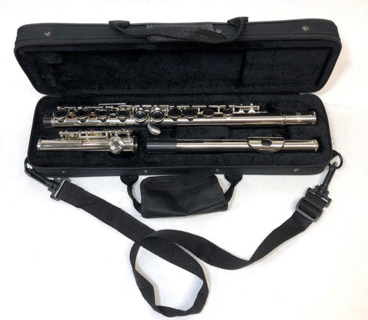 FM Student Flute Outfit - Nickel Keys/Parts and Hardshell Case - F1040 - Fornaszewski Music Store, Granite City IL 62040 - www.stanf.com