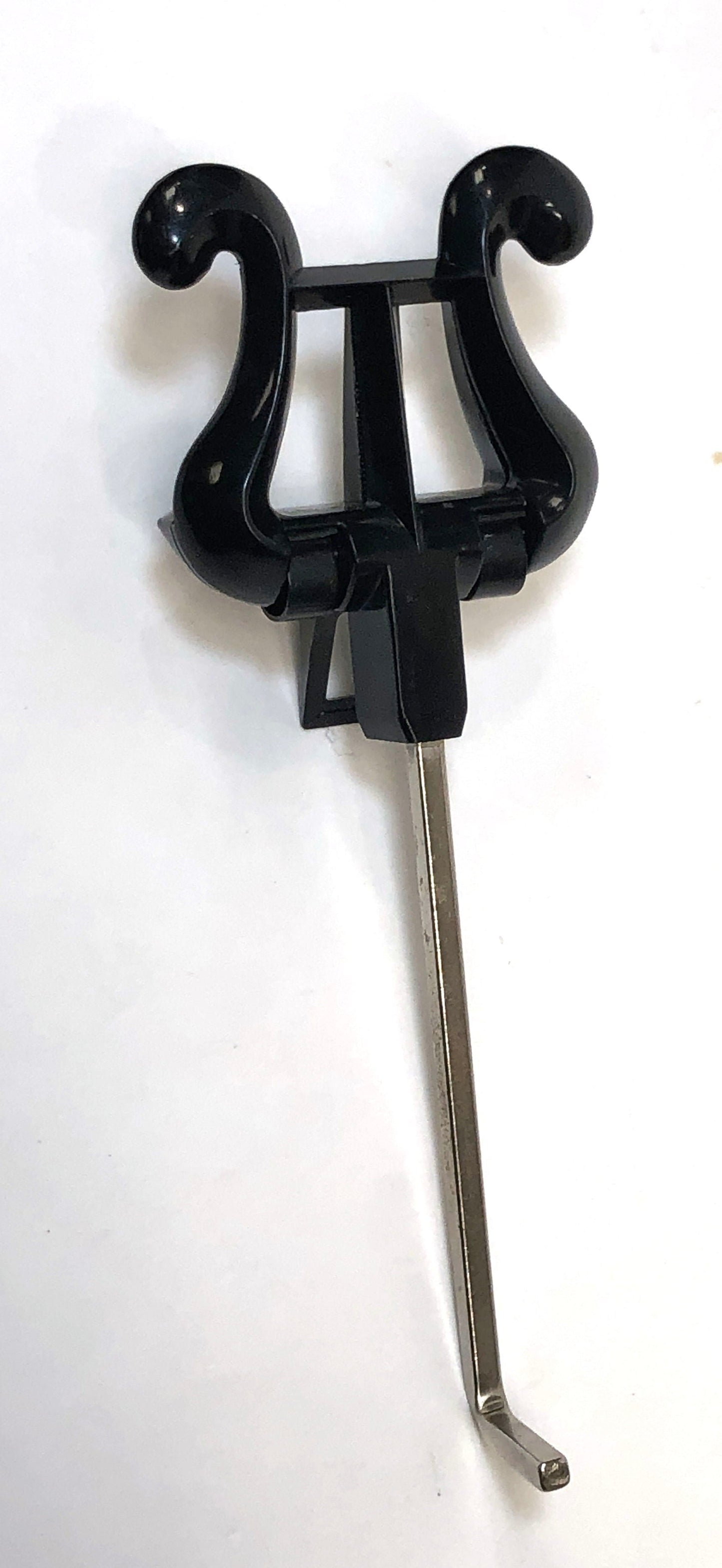 PL - Trumpet Lyre - L shape - Black & Chrome