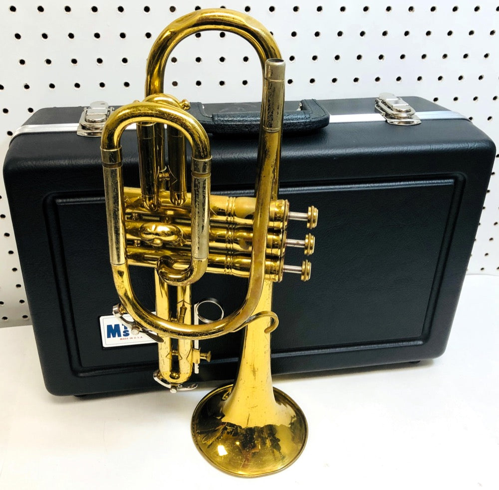 Pre-owned King Cleveland 602 Cornet with new ABS case - F1037 - Fornaszewski Music Store, Granite City IL 62040 - www.stanf.com
