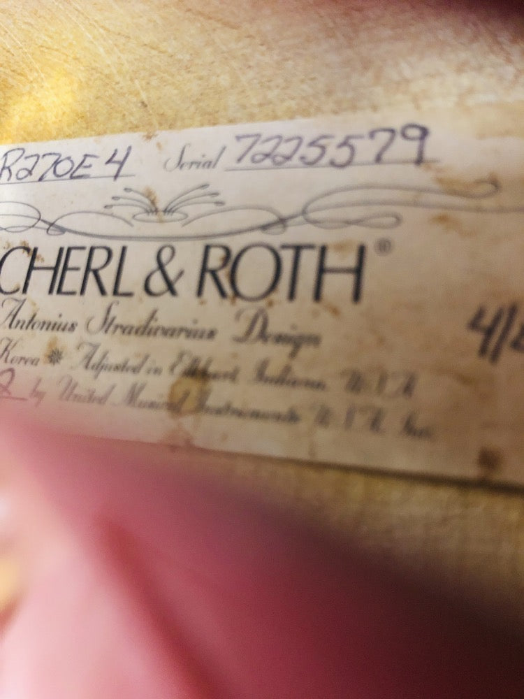 Scherl & Roth - 4/4 size  - Violin Outfit - F1063 [preowned]