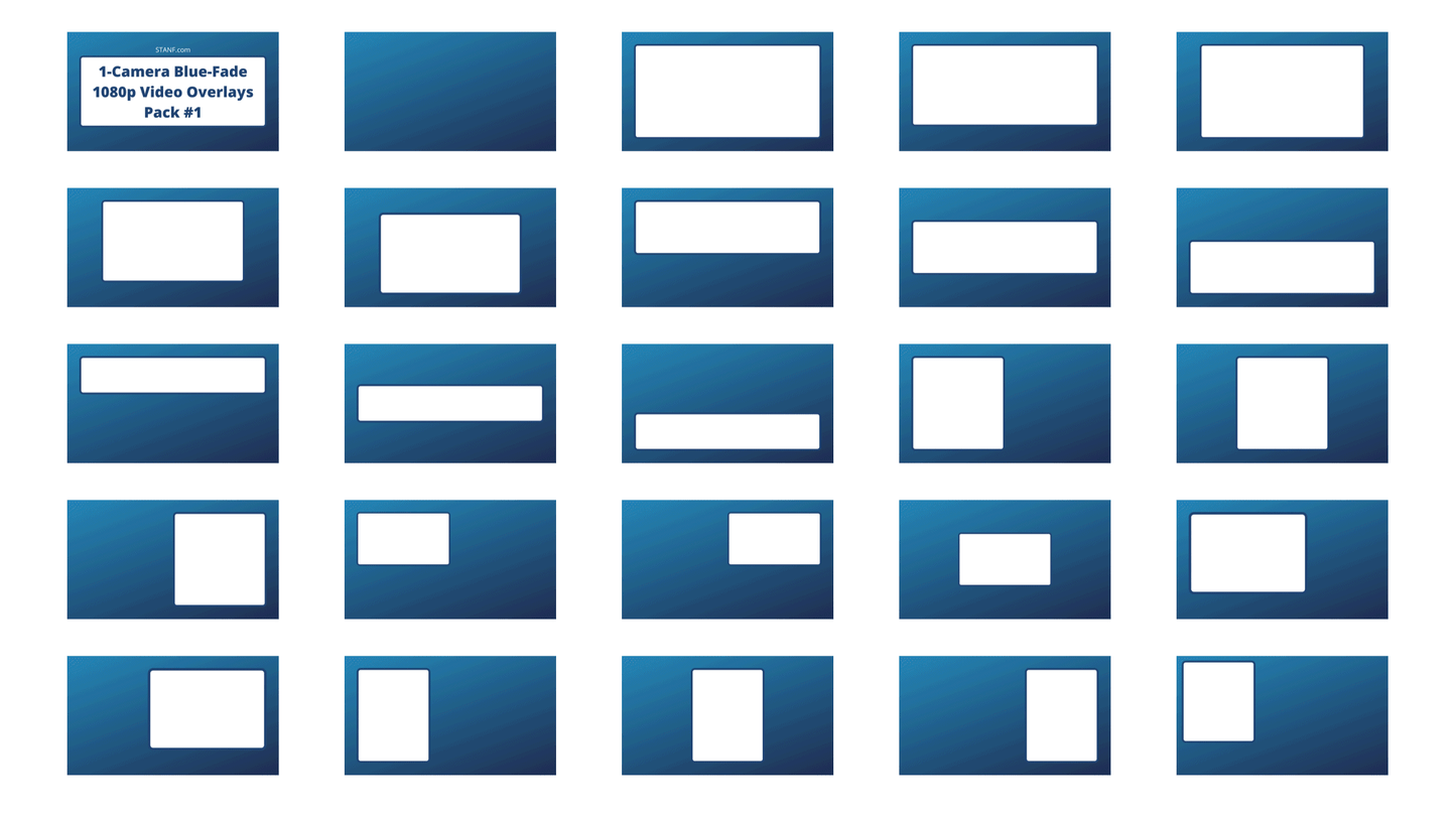 Blue Fade - Super Bundle - 237 Overlays