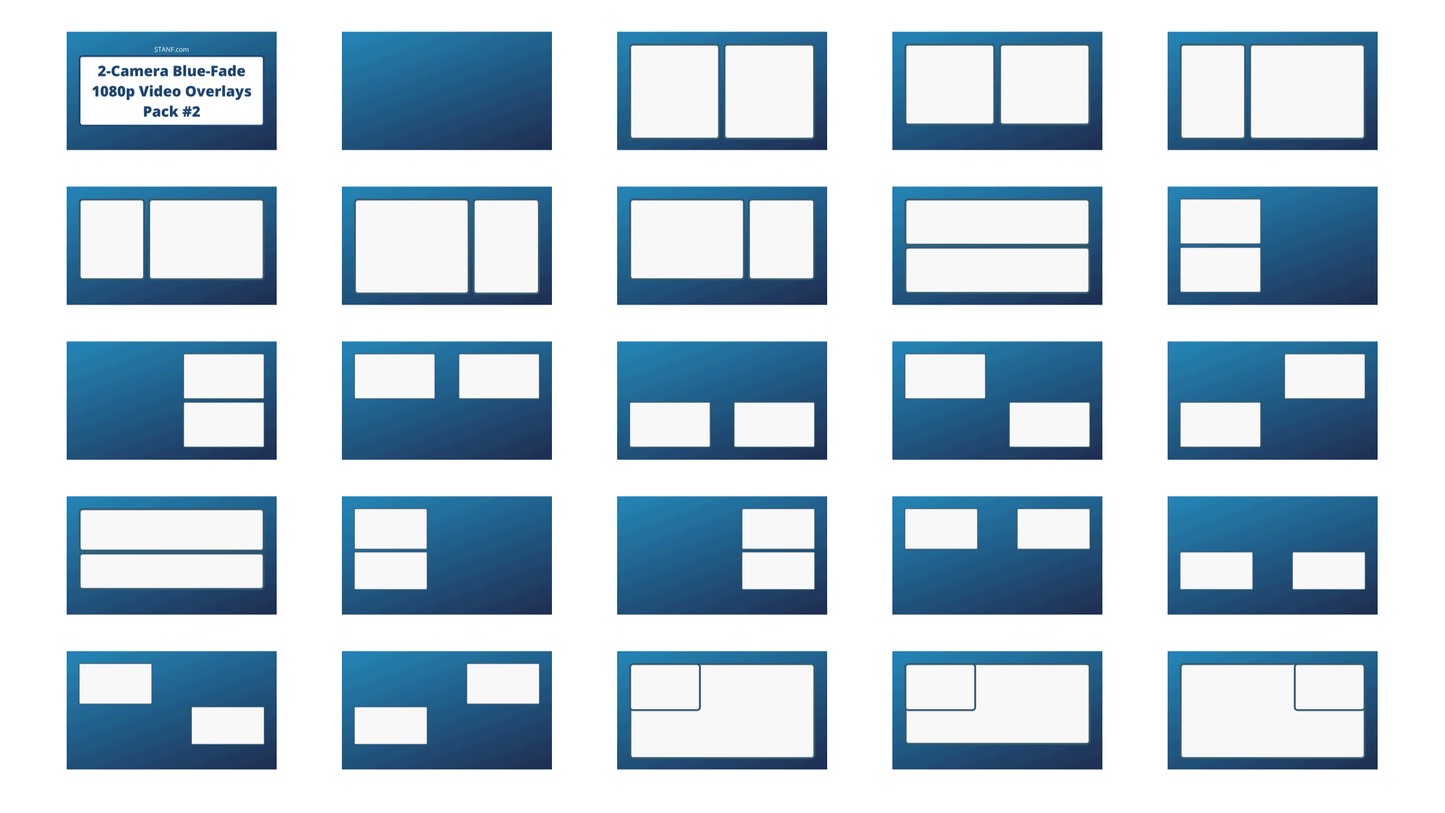 Blue Fade - Super Bundle - 237 Overlays