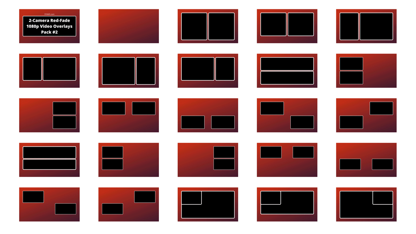 Red Fade - Super Bundle - 237 Overlays