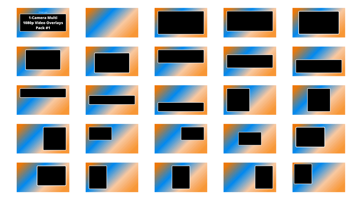 Multi - 1 Camera - 1080p Overlays Pack